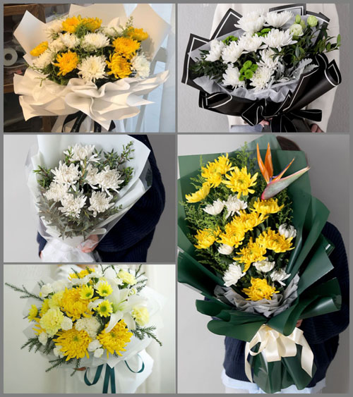 山东青岛平度市李园街道王仙庄村白事花束代送